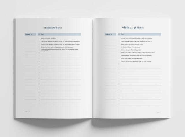Immediate Steps Checklist